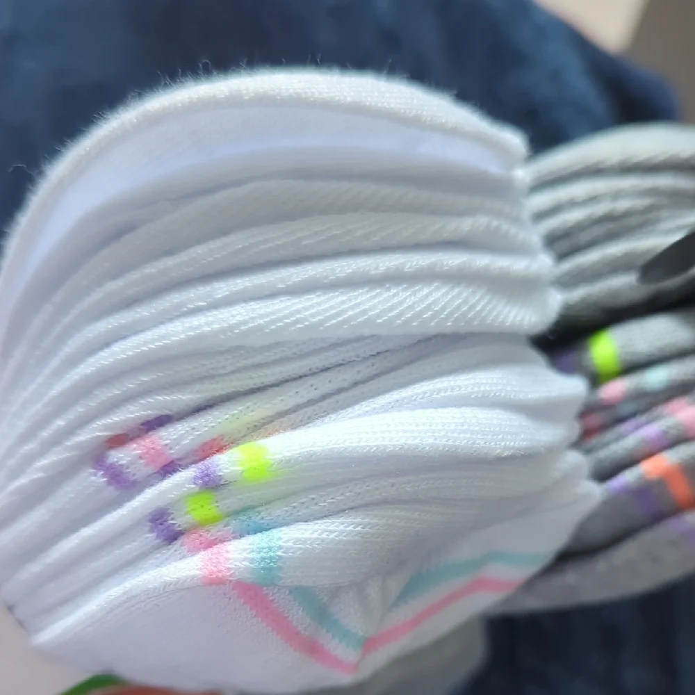 3 For $30. Wonder Nation Girls' Ankle Socks - White and Gray